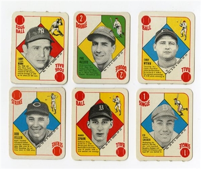 1951 Topps Red Back Set with Variations (54 cards)